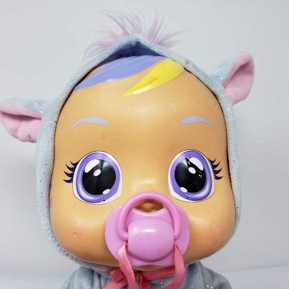IMC Toys Cry Babies Dreamy Unicorn Baby Doll Cries Tears Pacifier Toy - Picture 14 of 17